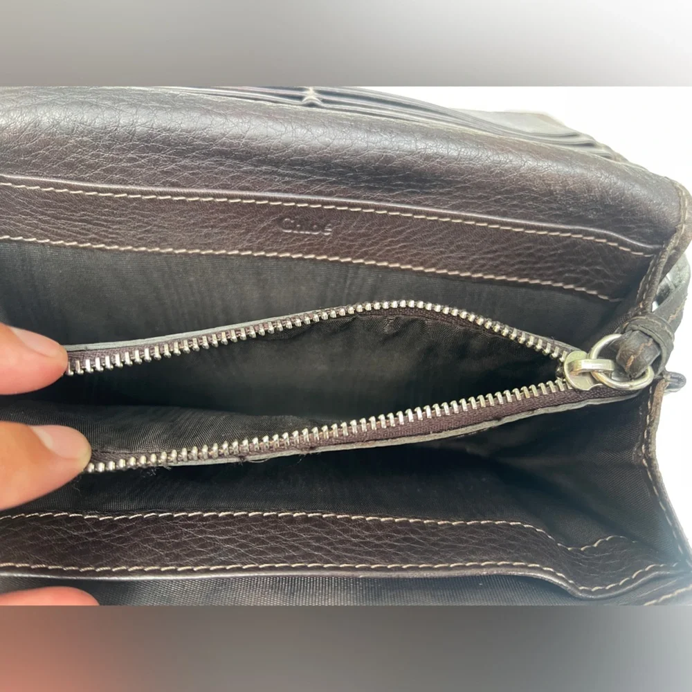 Chloe wallet Paddington lock Leather brown - Picture 8 of 16